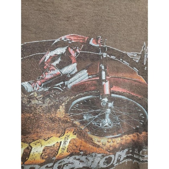 Y2k Brown dirt bike graphic tee - Picture 3 of 7